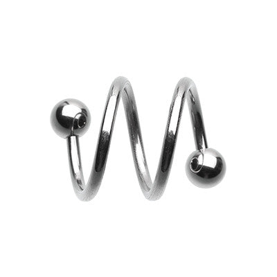 Twice Twisted Spiral Navel Rings - Spiral Twister Twistie. Navel Rings Australia.