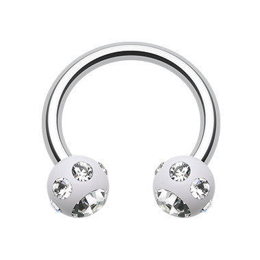 Royale Acrylic Circular Barbell - Circular Barbell / Horse Shoe. Navel Rings Australia.