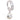 TummyToys® White Gold Belly Button Bar with 1/4 Ct Diamond Pendant - TummyToys® Patented Clasp. Navel Rings Australia.