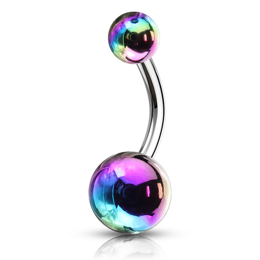 Unicorn Essence Classic Belly Rings - Basic Curved Barbell. Navel Rings Australia.