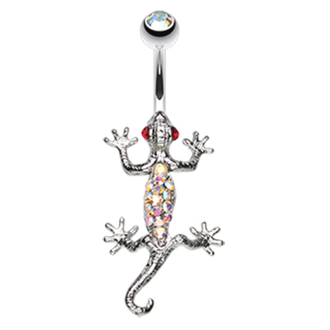 Get Go Gecko Navel Bar - Fixed (non-dangle) Belly Bar. Navel Rings Australia.