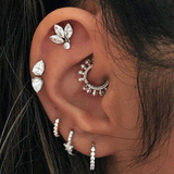 Invisible Set Diamond Eternity Clicker by Maria Tash in 18k Yellow Gold