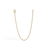 Single Chain Connecting Charm by Maria Tash in Yellow Gold