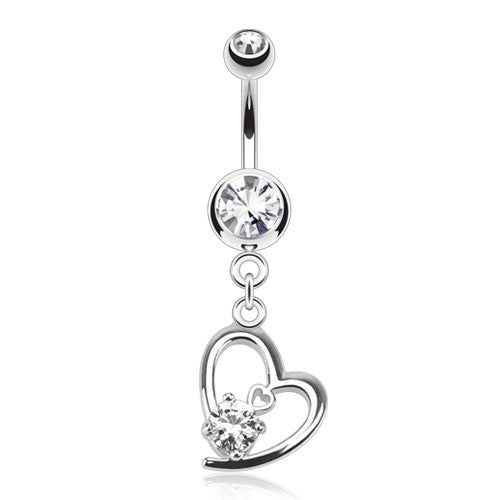 Lovers Tier Belly Dangle - Dangling Belly Ring. Navel Rings Australia.
