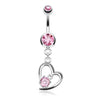 Lovers Tier Belly Dangle - Dangling Belly Ring. Navel Rings Australia.