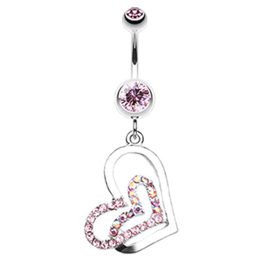 Lovers Melting Moments Belly Dangle - Dangling Belly Ring. Navel Rings Australia.