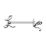 LOVE Script Nipple Barbell Ring - Nipple Ring. Navel Rings Australia.