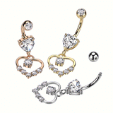 Lovella Adore Belly Dangle with Rose Gold Plating