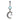 Hematite Crescent Moon Belly Dangle - Dangling Belly Ring. Navel Rings Australia.