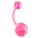 Marble Marvel UltraComfort Belly Ring - Basic Curved Barbell. Navel Rings Australia.