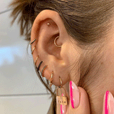 Padlock Clicker Earring by Maria Tash in 14k Rose Gold