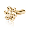Threaded Flower Stud BACKING ONLY by Maria Tash in 14K Yellow Gold.
