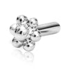 Threaded Flower Stud BACKING ONLY by Maria Tash in 14K White Gold.