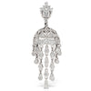 18K White Gold Diamond MT Tiara with Parasol Dangle. Belly Rings by Maria Ash