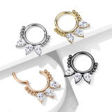 Saoirse Marquise Septum Jewellery with Rose Gold Plating