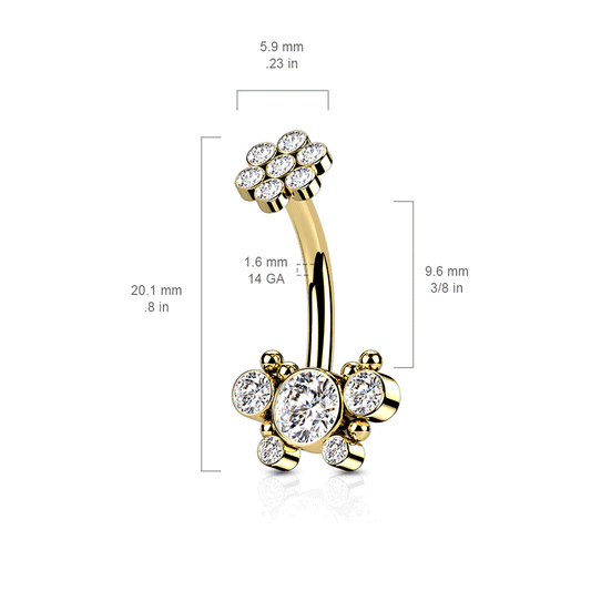 Chéri Papilio Butterfly Belly Ring