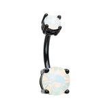 The Metallic Oceanic Belly Bar - Basic Curved Barbell. Navel Rings Australia.