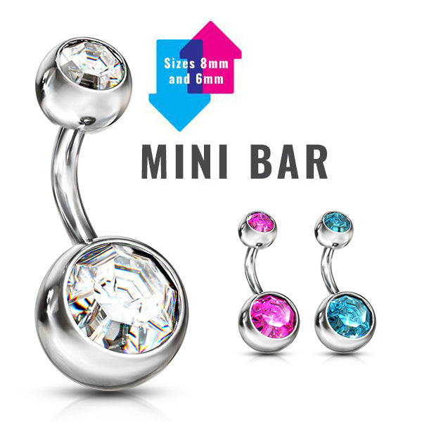 Small Mini Size Quality 316L Surgical Steel Bananabell Belly Ring – The ...