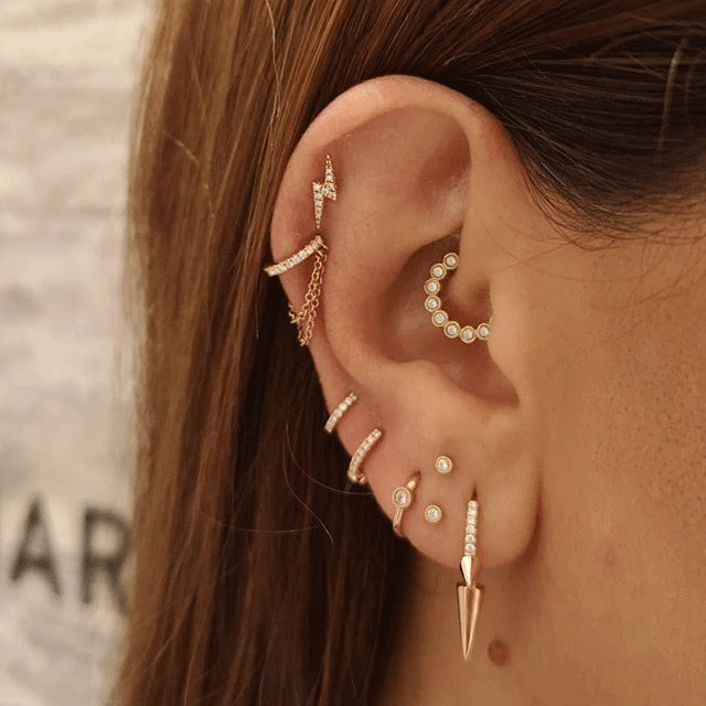 Maria tash hot sale scalloped diamond