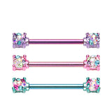 Metallic Motley Pixies Nipple Rings - Nipple Ring. Navel Rings Australia.