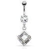Mounted Diamond Belly Bar