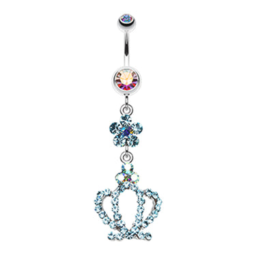 Nature Queen Belly Glitz - Dangling Belly Ring. Navel Rings Australia.