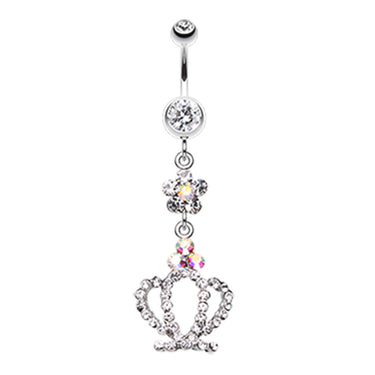 Nature Queen Belly Glitz - Dangling Belly Ring. Navel Rings Australia.