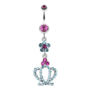 Nature Queen Belly Glitz - Dangling Belly Ring. Navel Rings Australia.