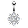 Gem Stacked Snowflake Belly Bar