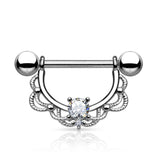 Monika Filigree Nipple Barbell - Nipple Ring. Navel Rings Australia.