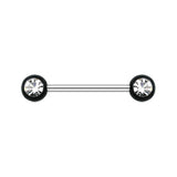 Vivid Gem Ball Nipple Barbell Rings - Nipple Ring. Navel Rings Australia.