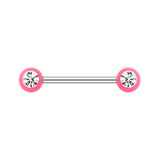 Vivid Gem Ball Nipple Barbell Rings - Nipple Ring. Navel Rings Australia.