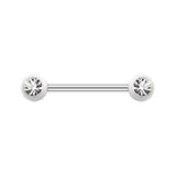 Vivid Gem Ball Nipple Barbell Rings - Nipple Ring. Navel Rings Australia.