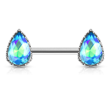 La Femme Teardrops Nipple Ring - Nipple Ring. Navel Rings Australia.