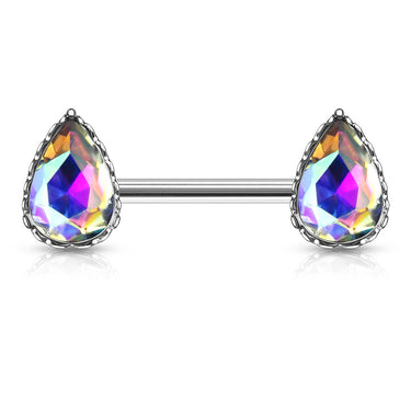 La Femme Teardrops Nipple Ring - Nipple Ring. Navel Rings Australia.