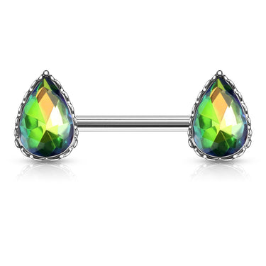 La Femme Teardrops Nipple Ring - Nipple Ring. Navel Rings Australia.