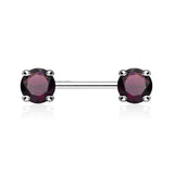 Classic Prong Celeste Nipple Rings - Nipple Ring. Navel Rings Australia.