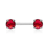 Classic Prong Celeste Nipple Rings - Nipple Ring. Navel Rings Australia.
