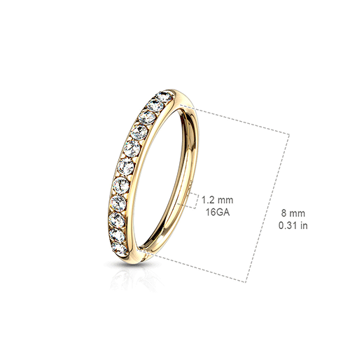 0.07ct Moissanite Nose Hoop, Solid 14kt Yellow Gold Nose Ring, 20G (0.8mm) Nose  Hoop Ring, Nostril Ring, Cartilage Helix Ring, Tragus Ring – Jewelry  Avalanche