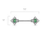 Opal Dusk Nipple Jewellery with Gold Plating - Nipple Ring. Navel Rings Australia.