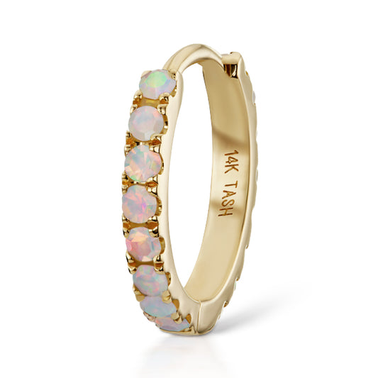Opal Eternity Earring by Maria Tash in 14K Gold - Earring. Navel Rings Australia.