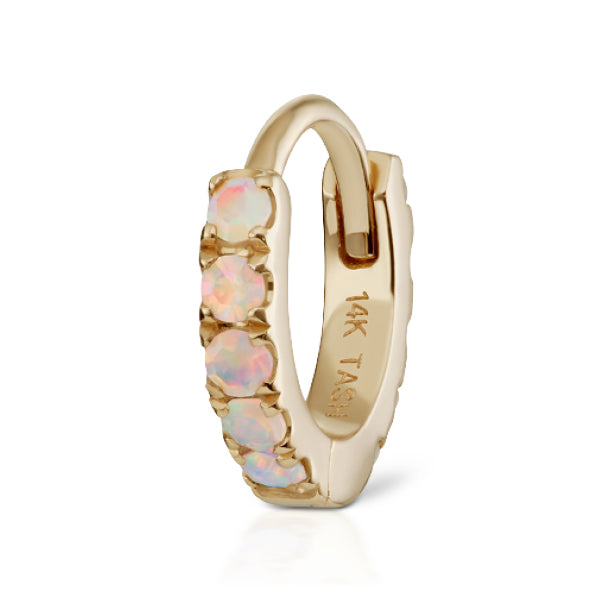 Opal Eternity Earring by Maria Tash in 14K Gold - Earring. Navel Rings Australia.