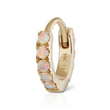 Opal Eternity Earring by Maria Tash in 14K Gold - Earring. Navel Rings Australia.