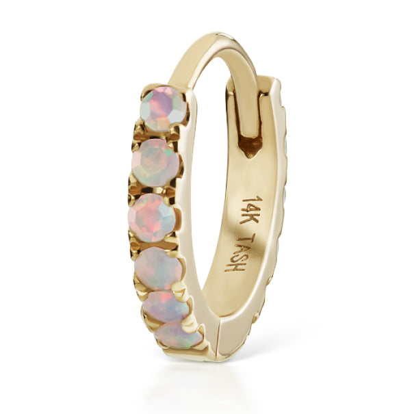 Opal Eternity Earring by Maria Tash in 14K Gold - Earring. Navel Rings Australia.