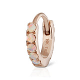 Opal Eternity Earring by Maria Tash in Rose Gold - Earring. Navel Rings Australia.