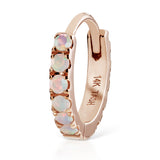Opal Eternity Earring by Maria Tash in Rose Gold - Earring. Navel Rings Australia.