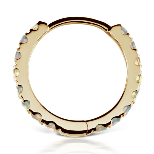 Opal Eternity Earring by Maria Tash in 14K Gold - Earring. Navel Rings Australia.