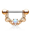 Ópalo Filigree Nipple Jewellery with Rose Gold Plating