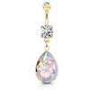 The Opálio Rock Drop Belly Ring with Gold Plating