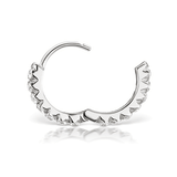 Invisible Set Diamond Eternity Clicker by Maria Tash in 18k White Gold